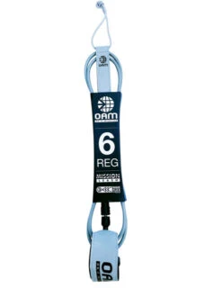 OAM 6' REGULAR MISSION ULTRALIGHT LEASH -Dakine Shop oam mission leash 6 reg grey front 52941.1675878687